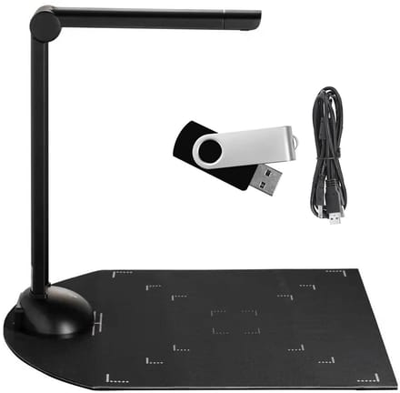 Allecto - Slimme Draagbare Documentscanner - A3 Scannen - Automatisch Afvlakken - USB-boek - Digitalisering van Documenten - Geschikt voor Thuis en...