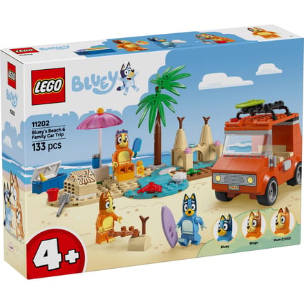 LEGO® Bluey: Bluey's Autorit naar het Strand, Bouwset - 11202