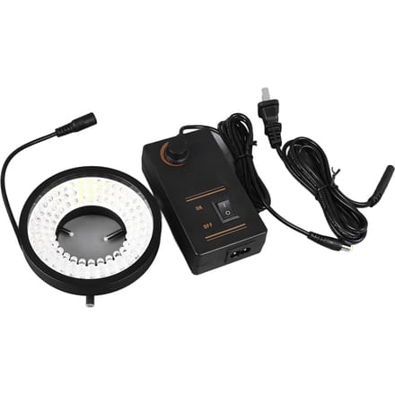 Microscoop LED Ringlicht 96 LEDs 6500K Wit Verstelbare Helderheid Industriële Camera Ringlamp