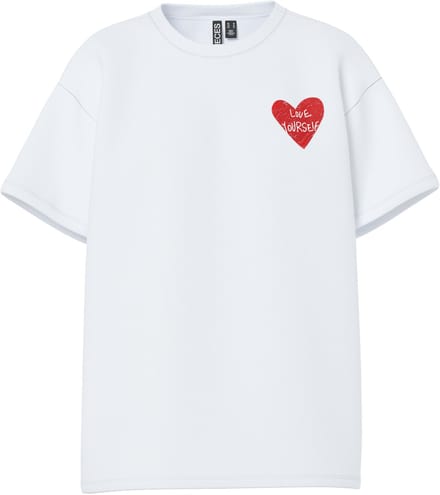 PIECES - PCSKYLAR SS BACK PRINTED T-SHIRT JRS BC - Meisjes - T-shirts