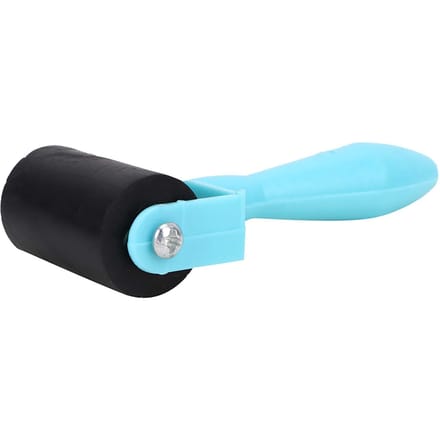 3,5 cm Plastic Handvat Drukinktroller Inkt Schilderen Rubber Roller Kunst Stempelgereedschap Blue
