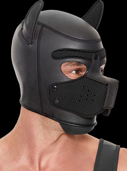 Neopreen Puppy Mask - Zwart