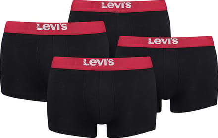 BOXERS 4-pack Levi's Solid Basic herenboxershorts, gemaakt van biologisch katoen