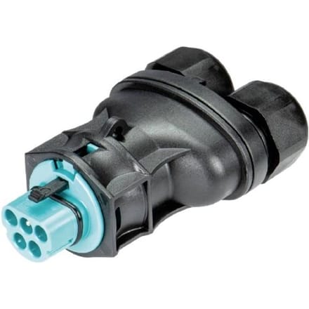 Wieland Electric 96.052.4353.6 Steekverbinder Turquoiseblauw