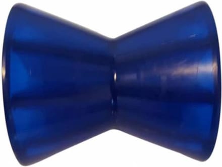 Kielrol blauw - 97x89 mm - naafdiameter 14,3 mm