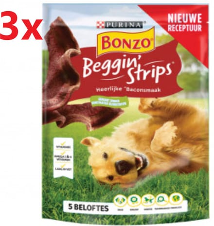 Bonzo (Friskies) - Beggin' Strips - 3x120gr