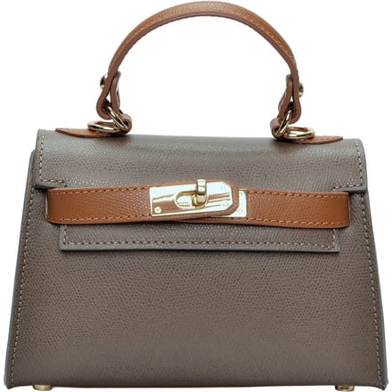 Isabella Rhea Tweekleurig Rundleer Tas