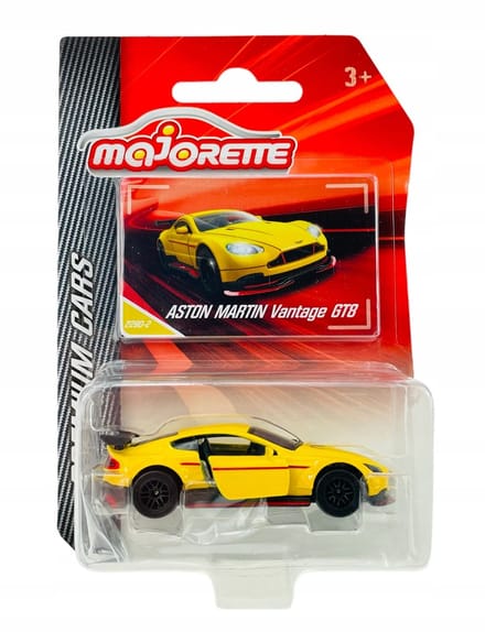 Majorette Premium Aston Martin Vantage GT8 Schaal 1:60 Geel