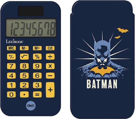 Batman 8 digits Pocket Calculators met bescherming hoes