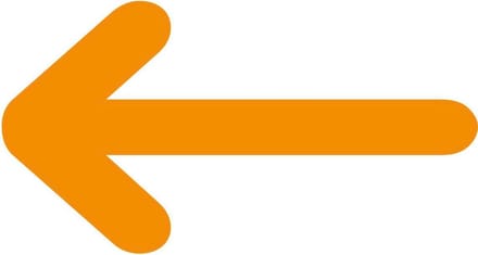 Vloerstickers pijlen oranje - Vloermarkeringspijlen