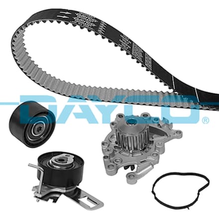 Waterpomp + distributieriem set PowerGrip® DAYCO KTBWP12080