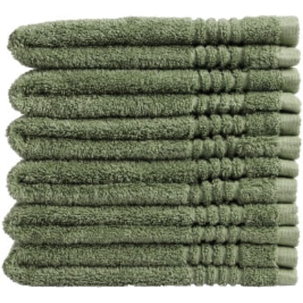 PHLOX Supreme Gastendoekjes 30x50 - set van 6 - Zware kwaliteit 600 g/m2 - Oud Groen