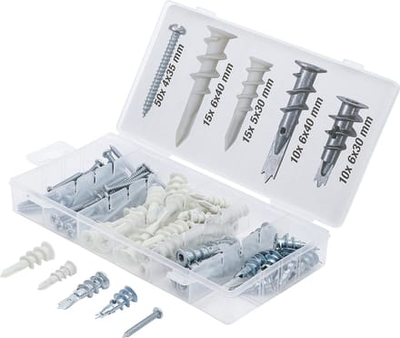 BGS Assortiment gipsplaatpluggen 100 delig