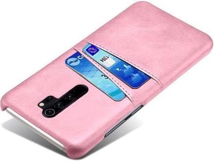 Back Cover met Opbergvakjes + Gehard Glas Screenprotector voor Xiaomi Redmi Note 8 Pro _ Roze Goud