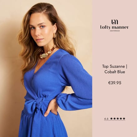 Top Suzanne | Cobalt Blue
