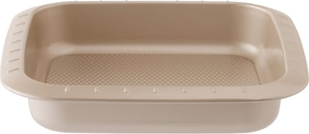 LEO Vierkante cake vorm Balance 22x22x5cm - Champagne - PFAS-vrij
