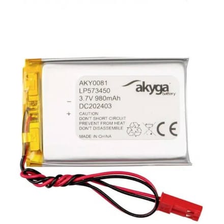 Akyga LP573450 Accupack Batterijgrootte: Speciaal LiPo 3.7 V 980 mAh