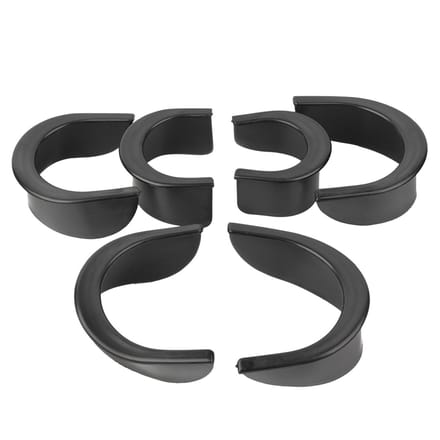 Set van 6 stuks rubberen voeringen voor biljarttafels black