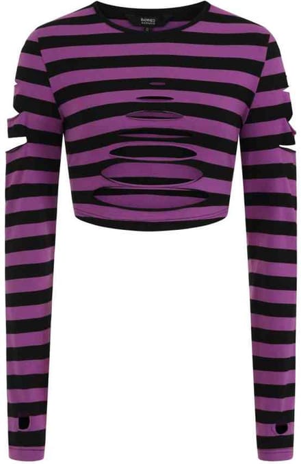 Banned - CHANTREA Crop top - 2XL - Paars