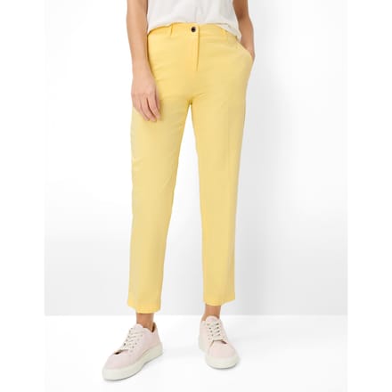 Brax Dames Chino  Style MARON S BUTTERCUP, lichtgeel, maat 42