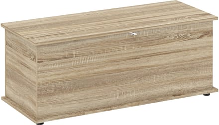 HOMCOM-Opbergkist-100x40x40cm-Spaanplaat-Natuurlijk hout
