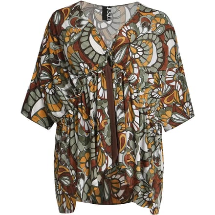 Jersey Blouse met Strikdetail Dames Mat Fashion