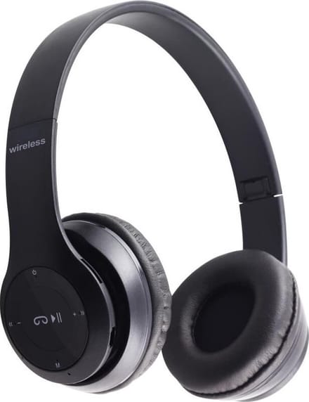 Hoofdtelefoon met microfoon en bluetooth vs 5.0. ZWART