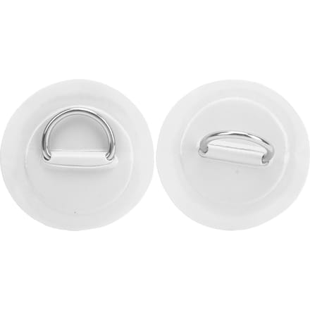 2 stuks Opblaasboot Kajak D-ring Pad Patch PVC Marine RVS Vaste Gesp(Wit ) wit