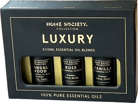 Luxe Geur olie Essential Oil Pack Luxury - 3 x 10ML - Sandal Wood, Rose, Vanilla