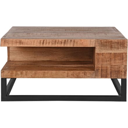 LABEL51 - Salontafel Cube - Bruin - 80x80x40cm