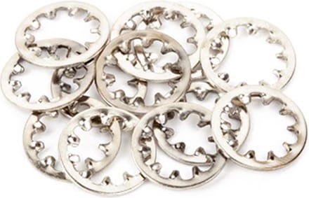 Fender 16436049 Potentiometer Locking Washers – Nikkel, 12 stuks