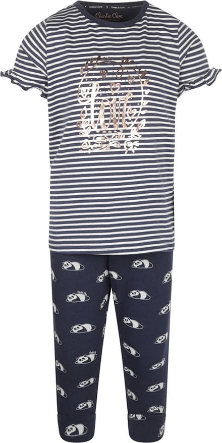Charlie Choe pyjama meisjes - blauw - V43027-41 - maat 146/152
