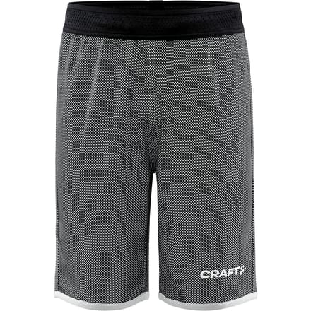 Craft Progress Reversible Short Kinderen - Zwart / Wit | Maat: 134/140