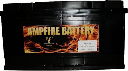 Startaccu Auto - AGM Batterij - Start/Stop Systemen - Onderhoudsvrij - 353x175x190mm