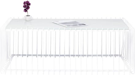 Salontafel Draad Rechthoek Wit 115x57cm