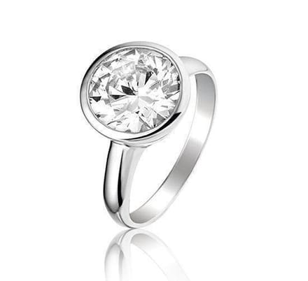 Montebello Ring Lene - 925 Zilver Gerhodineerd - ∅10mm - Maat 60-19mm