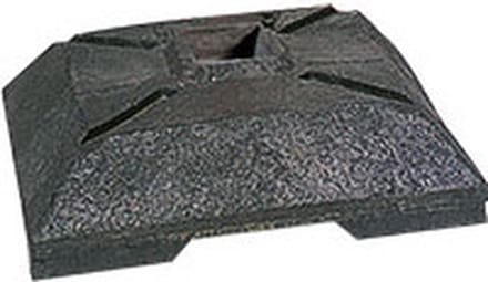 Voetplaat voor paal, PVC 400 x 400 mm