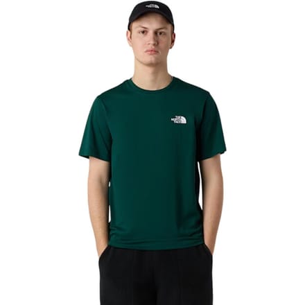 The North Face SS Simple Dome Casual T-shirt Heren Donkergroen L