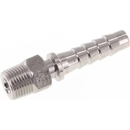13x25 mm & R1/2'' RVS 1.4301 Slangpilaar met Buitendraad DIN EN 14423