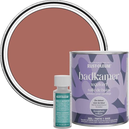 Rust-Oleum Rood Badkamer Tegelverf Hoogglans - Zalm 750ml