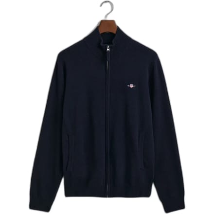 Gant Superfine Lambswool Trui Met Volledige Rits Blauw S Man