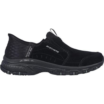Skechers Sunapee stevige leren laarzen voor dames (Zwart)