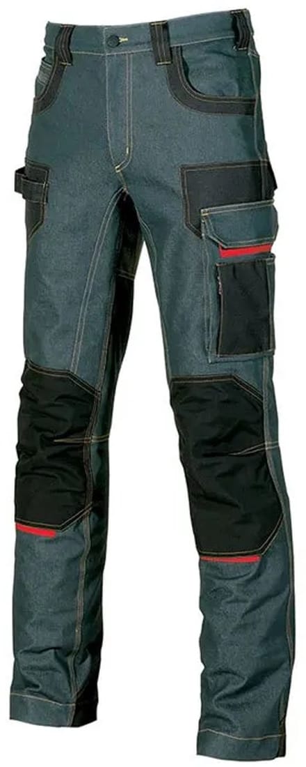 U-power Platinum Button Werkbroek Groen 54 Man,Vrouw