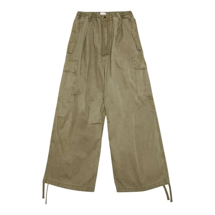 broeken Amish unisex zware paus - geverfd salie