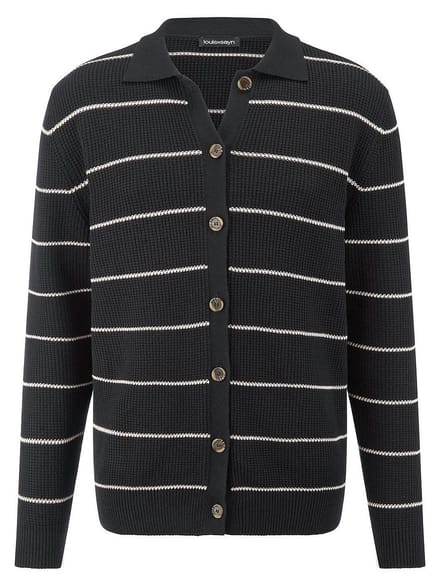 Vest polokraag Van Louis Sayn zwart