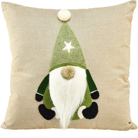 Sierkussen met kabouter sierkussen groen beige 40×40cm