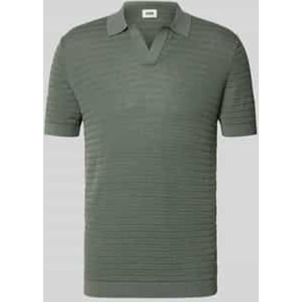 slim fit poloshirt met V-hals model 'Braian'