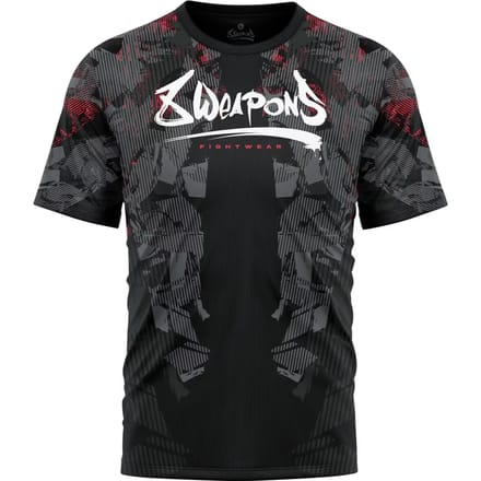 8 WEAPONS Functional Dry-Fit T-Shirt Hit 2.0 Zwart Rood - M
