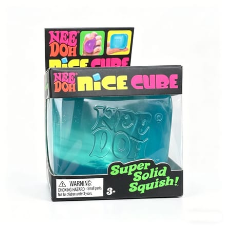 NeeDoh x Dr Pepper Nice Cube Squishy Speelgoed, Stressverlichtende Knijp Fidget Cube, Sensorisch Angstverlichtend Speelgoed voor Kinderen & Volwassenen gray