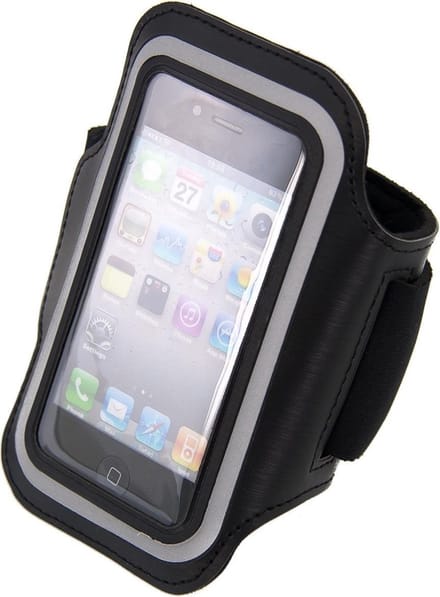 iPhone 5C Sport Armband hoesje Zwart Pearlycase